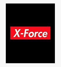 X force red box logo Photographic Print