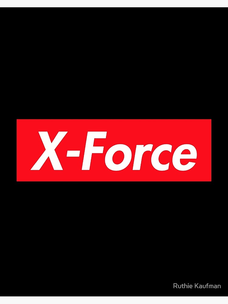 X Force Red Box Logo Art Board Print By Exists Redbubble
