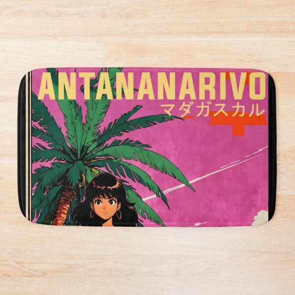 Item preview, Antananarivo Madagascar Retro Anime Girl 80s Vintage Travel designed and sold by Retro-Anime9.