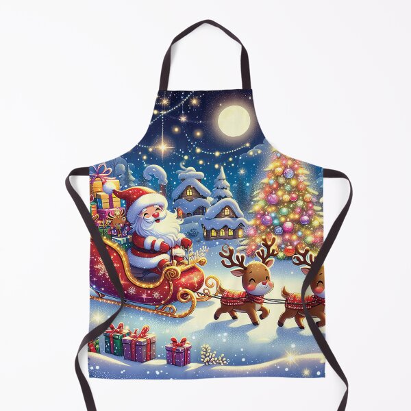 Item preview, Christmas Santa And Reindeers C19 designed and sold by HappyHavenStu.
