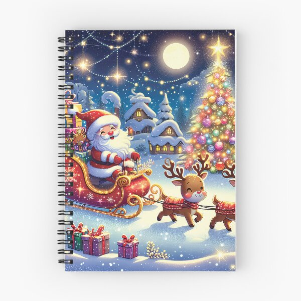 Item preview, Christmas Santa And Reindeers C19 designed and sold by HappyHavenStu.
