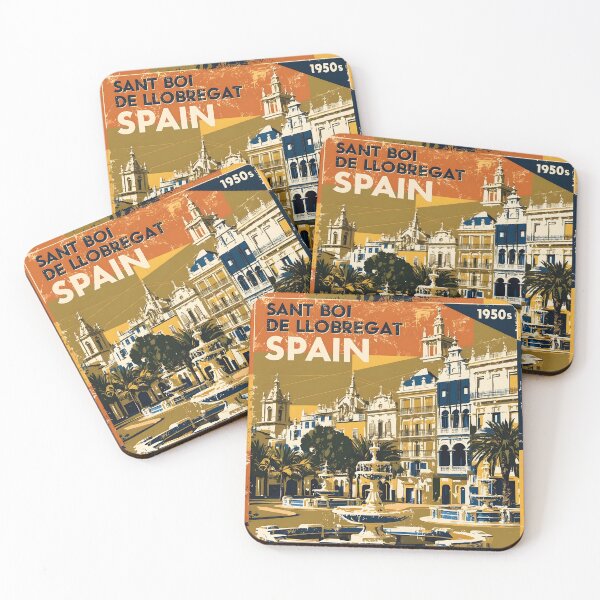 Item preview, Sant Boi de Llobregat Spain Vintage Travel Tourism designed and sold by TravelersGems.
