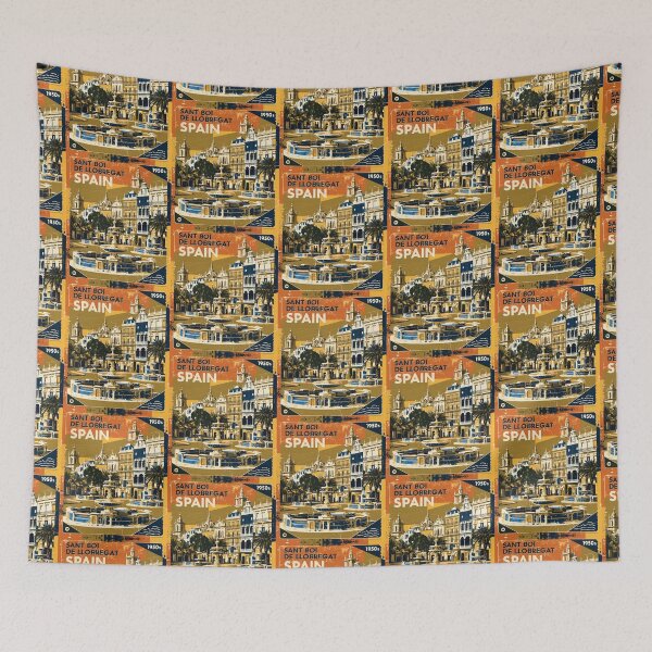 Item preview, Sant Boi de Llobregat Spain Vintage Travel Tourism designed and sold by TravelersGems.
