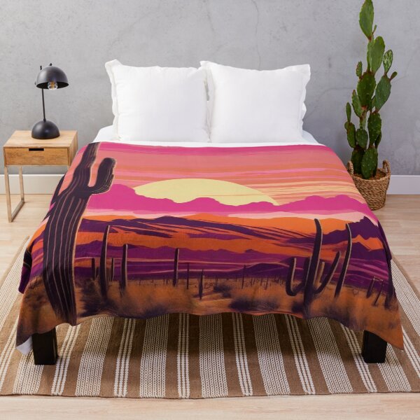 Item preview, Desert Sunset Vintage Poster designed and sold by MarkLines.