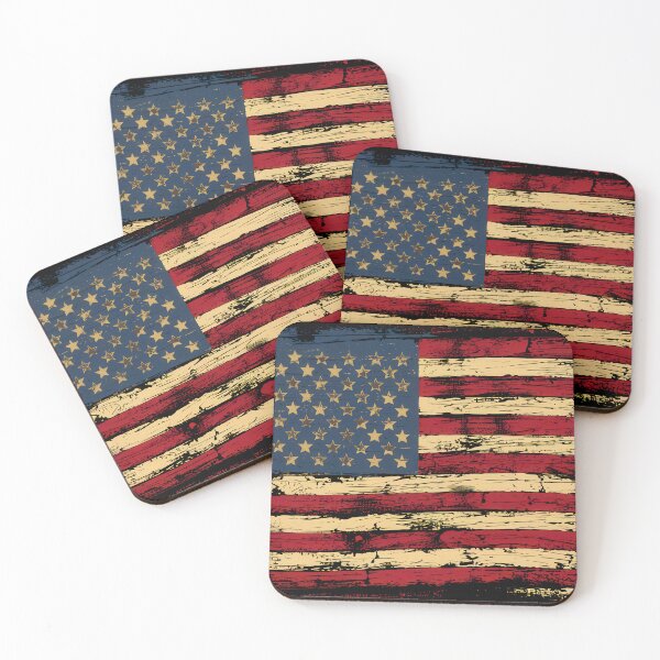 Item preview, Distressed American Flag designed and sold by Angry Swan Designs.