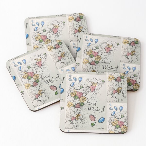 Item preview, Best Wishes Abstract Pattern designed and sold by Julia's Print Studio .