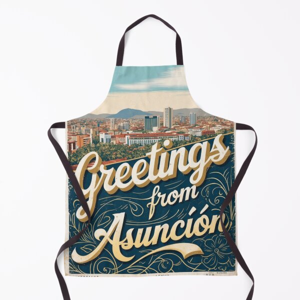 Item preview, Asuncion Paraguay Vintage Travel Retro Postcard Design designed and sold by TravelPostcardGems.