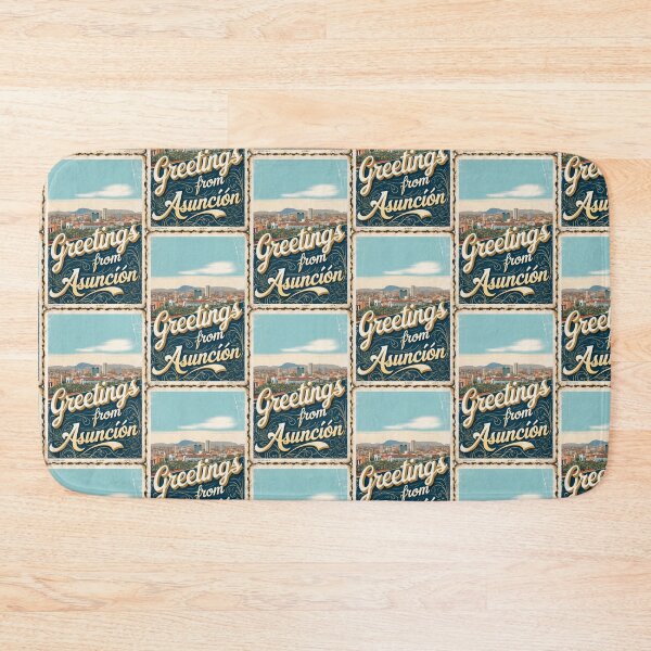 Item preview, Asuncion Paraguay Vintage Travel Retro Postcard Design designed and sold by TravelPostcardGems.