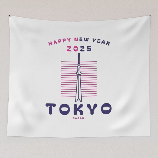 Artikelvorschau, T-shirt Happy New Year TOKYO JAPAN 2025 entworfen und verkauft von Scouts4ever.