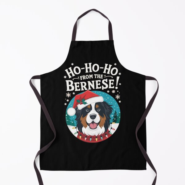 Item preview, Merry Woofmas Bernese Mountain Dog Lights Holiday Christmas Humor Fun designed and sold by BongsEmporium.