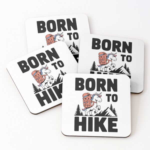 Artikelvorschau, Born to Hike Einhorn entworfen und verkauft von moimesfolies.