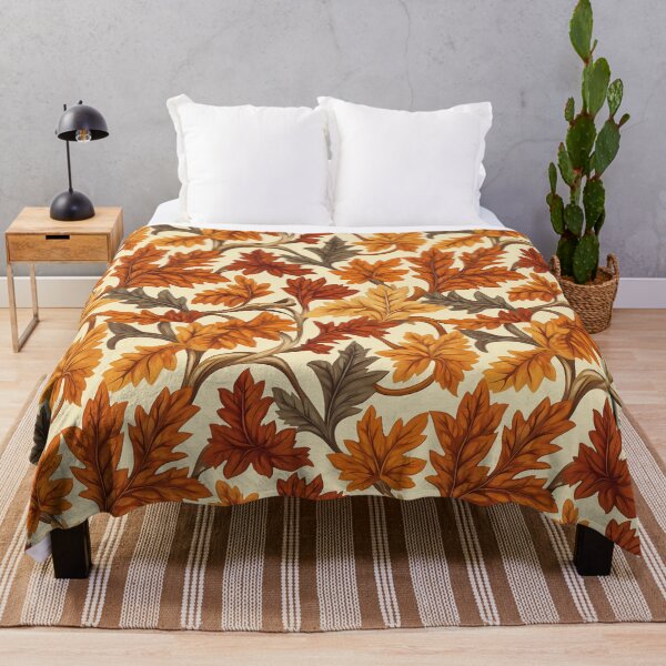Item preview, Warm and Earthy Autumn Pattern featuring Acanthus Leaves designed and sold by patternplaten.