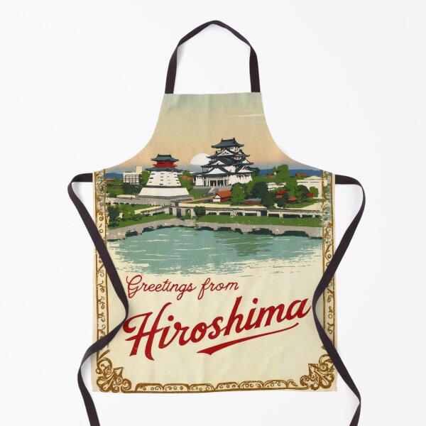 Item preview, Greetings from Hiroshima Japan Vintage Travel Retro Postcard Design designed and sold by TravelPostcardGems.