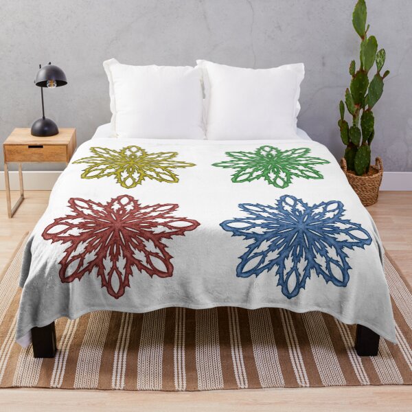 Item preview, Four snowflakes "Inspiration" of different colors designed and sold by Cherevan.