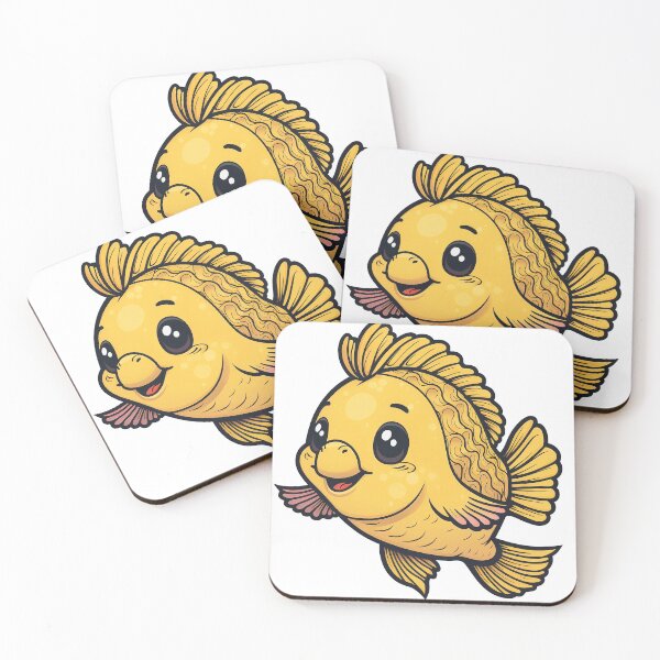 Item preview, Adorable Kawaii Fish Cartoon Sticker and Decor designed and sold by TheAiArtDepot.