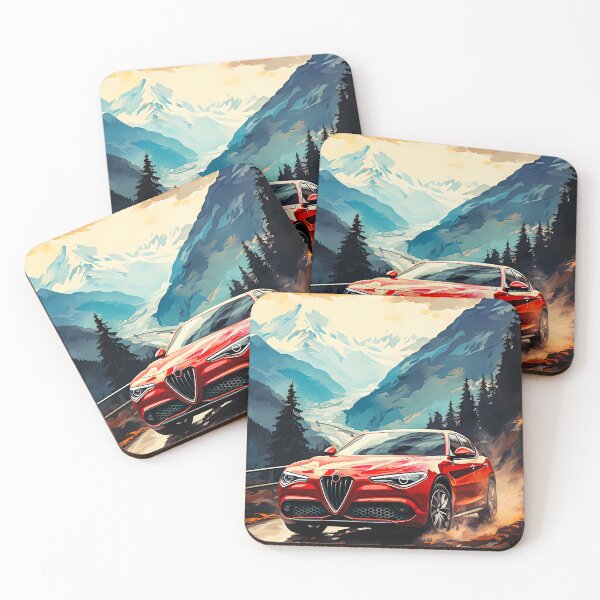 Item preview, Driving Alfa Stelvio Through Alpine Majesty designed and sold by RevUpDesign.