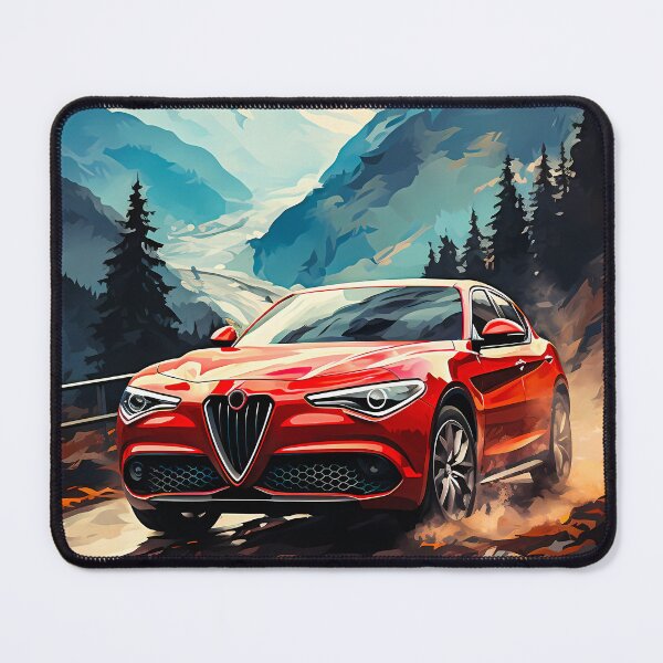 Item preview, Driving Alfa Stelvio Through Alpine Majesty designed and sold by RevUpDesign.