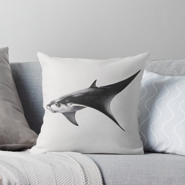Item preview, Black and White stingray Pencil Drawing designed and sold by Pencil-Art.