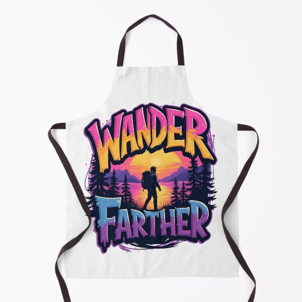 Item preview, Wander Farther - Vibrant Adventure Hiking Artwork designed and sold by BNCH44.