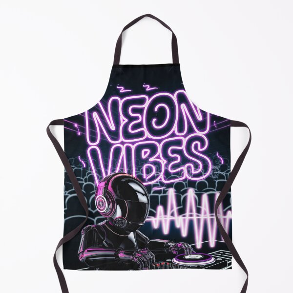 Item preview, Neon DJ Robot Party Vibes designed and sold by ZetaDream.
