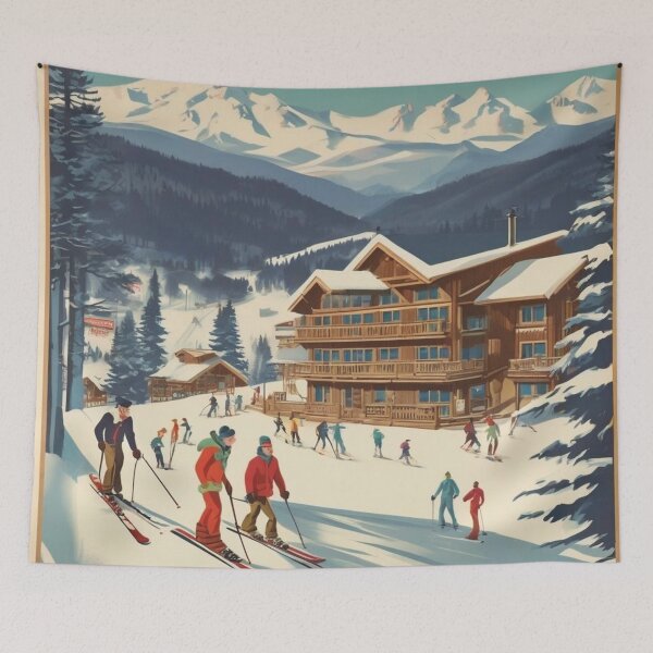 Item preview, Winter Wonderland Vintage Poster 2 designed and sold by MarkLines.