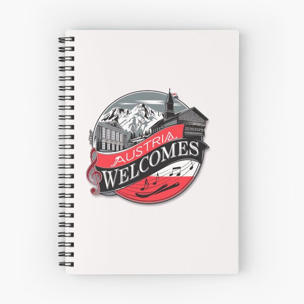Item preview, Austria Welcomes Flag Map designed and sold by AnimalsDH305.