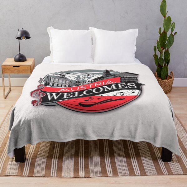Item preview, Austria Welcomes Flag Map designed and sold by AnimalsDH305.
