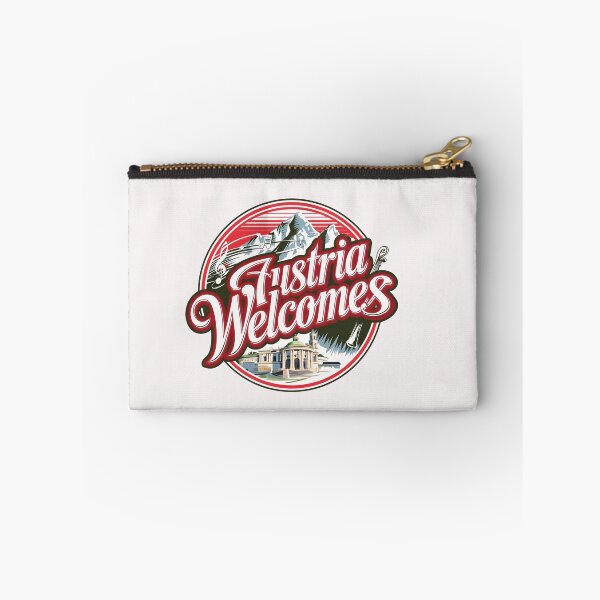Item preview, Austria Welcomes Flag Map designed and sold by AnimalsDH305.