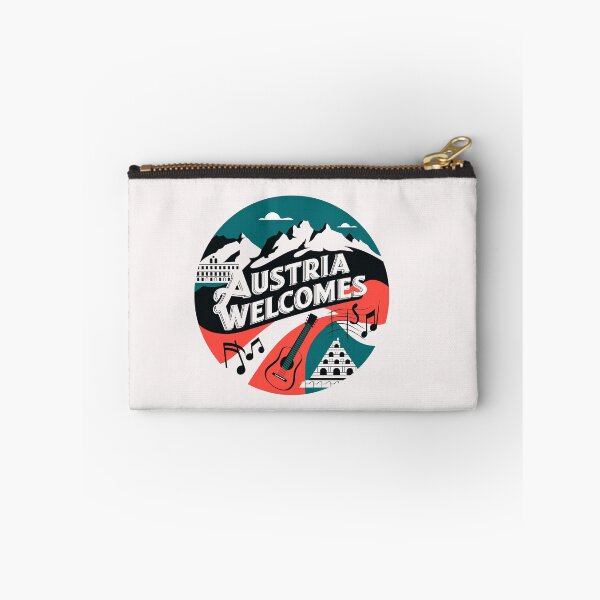 Item preview, Austria Welcomes Flag Map designed and sold by AnimalsDH305.