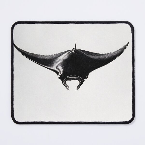 Item preview, Black and White stingray Pencil Drawing designed and sold by Pencil-Art.