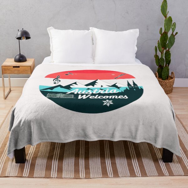 Item preview, Austria Welcomes Flag Map designed and sold by AnimalsDH305.