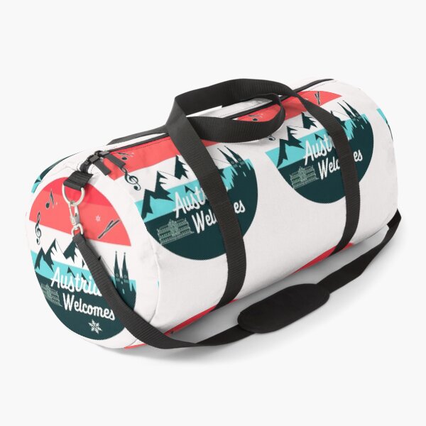 Item preview, Austria Welcomes Flag Map designed and sold by AnimalsDH305.