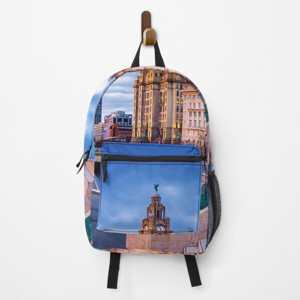 Item preview, Liverpool waterfront at dusk designed and sold by Pixancards.