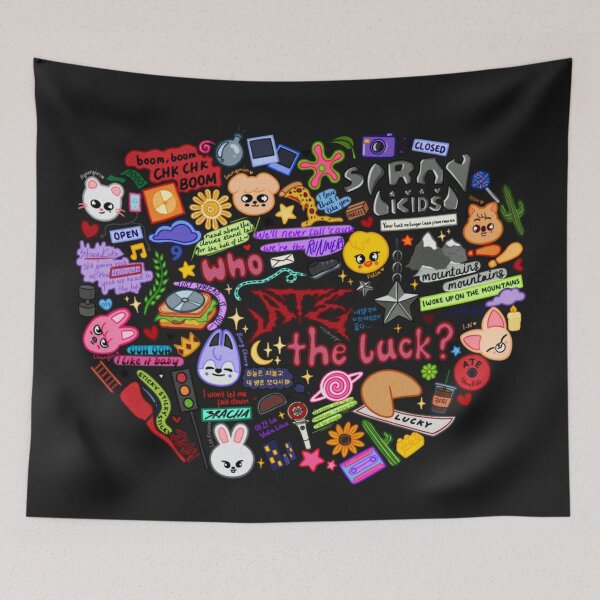 Item preview, Stray kids ATE doodle (coloured version) designed and sold by Thevampywolf.