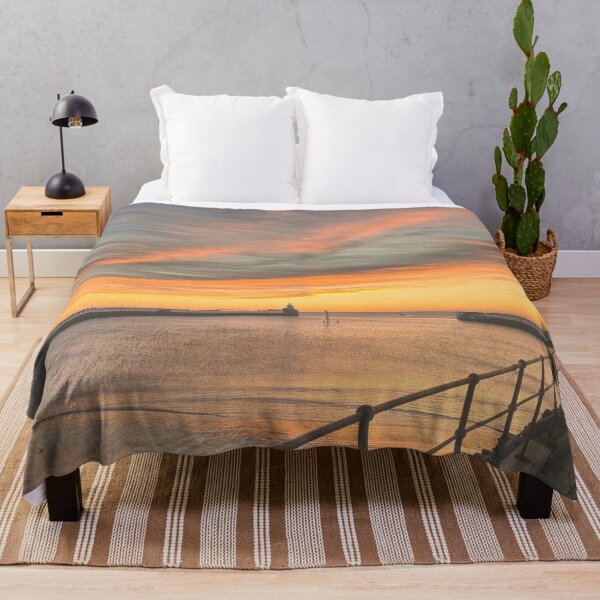 Item preview, Sunrise over the piers at Blyth in Northumberland. designed and sold by Violaman.