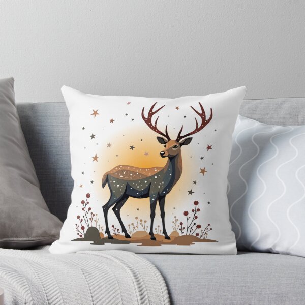 Item preview, Whimsical Deer Graphic Tees for Nature Lovers, Cute Forest Animal T-Shirts with Starry Night, Perfect Gift for Wildlife Enthusiasts designed and sold by PripriDesign.