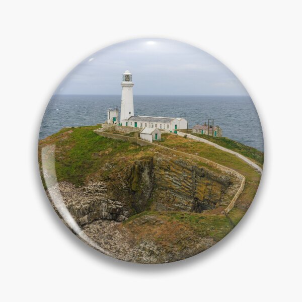 Item preview, Southstack Lighthouse coast and cliff view located in Holyhead Anglesey designed and sold by ast-photography.