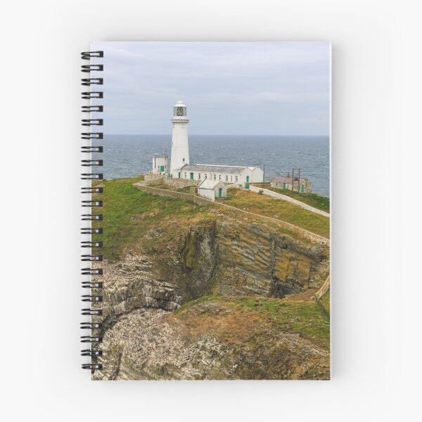 Item preview, Southstack Lighthouse coast and cliff view located in Holyhead Anglesey designed and sold by ast-photography.