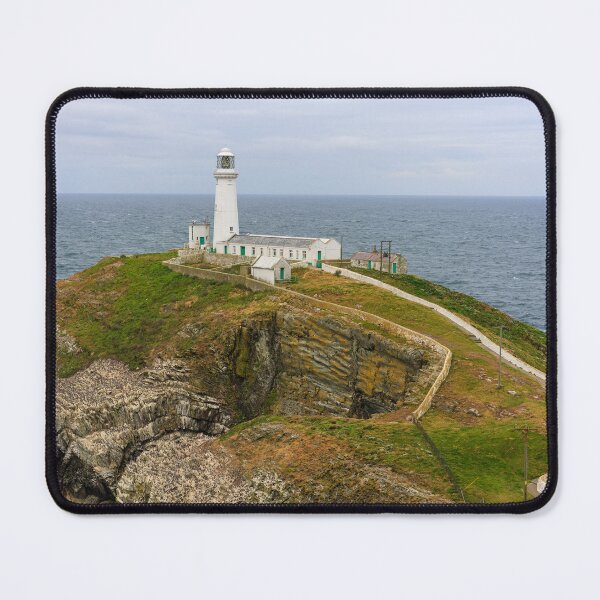 Item preview, Southstack Lighthouse coast and cliff view located in Holyhead Anglesey designed and sold by ast-photography.