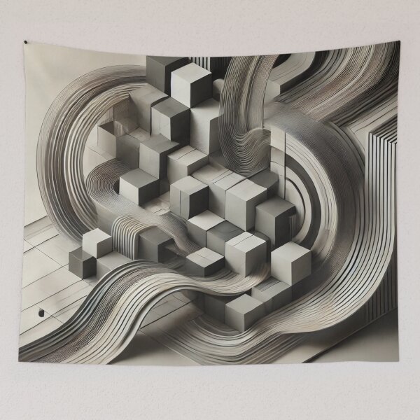 Item preview, Flowing geometry between lines and shapes designed and sold by Sigtrix.
