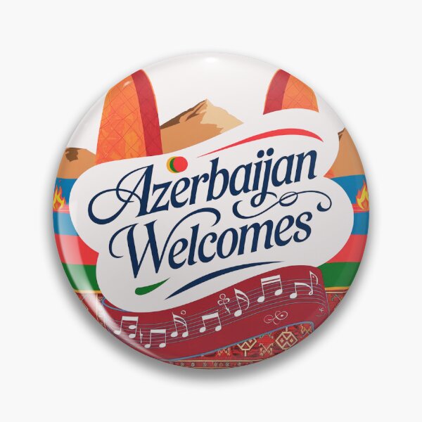 Item preview, Azerbaijan Welcomes Flag Map Culture designed and sold by AnimalsDH305.