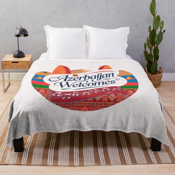 Item preview, Azerbaijan Welcomes Flag Map Culture designed and sold by AnimalsDH305.