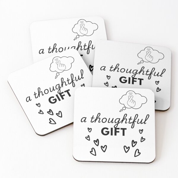 Artikelvorschau, Ein nachdenkliches Geschenk Einfache minimalistische schwarz-weiße Gedankenblase und Herzen entworfen und verkauft von Aurora-ly.