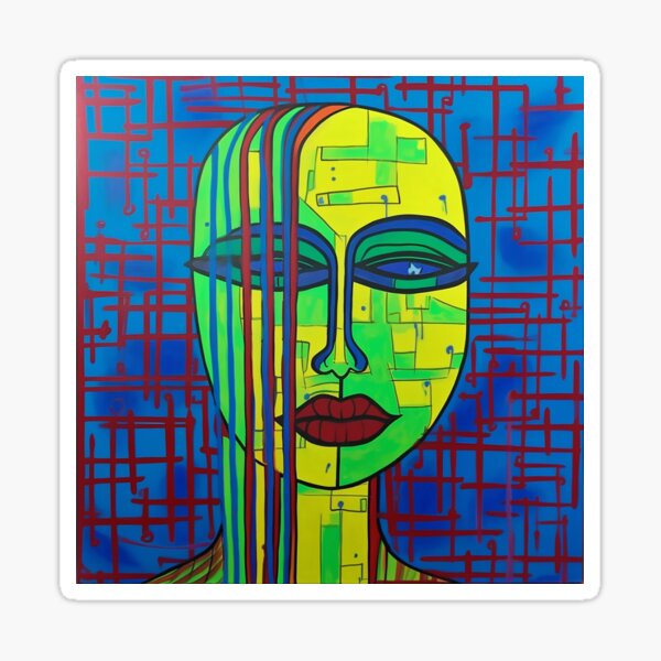 Item preview, AquaPop Expressionist Face designed and sold by MarkV71.