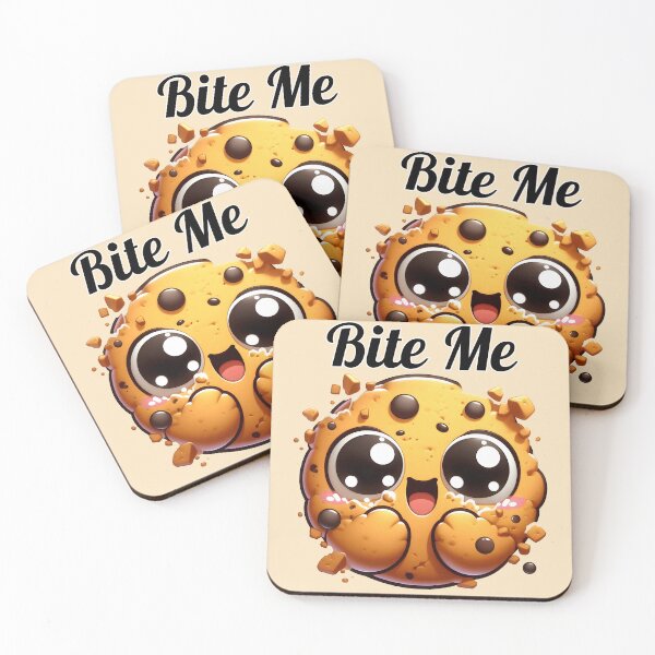 Item preview, Bite Me: Cute Kawaii Cookie with Attitude designed and sold by Dantin.