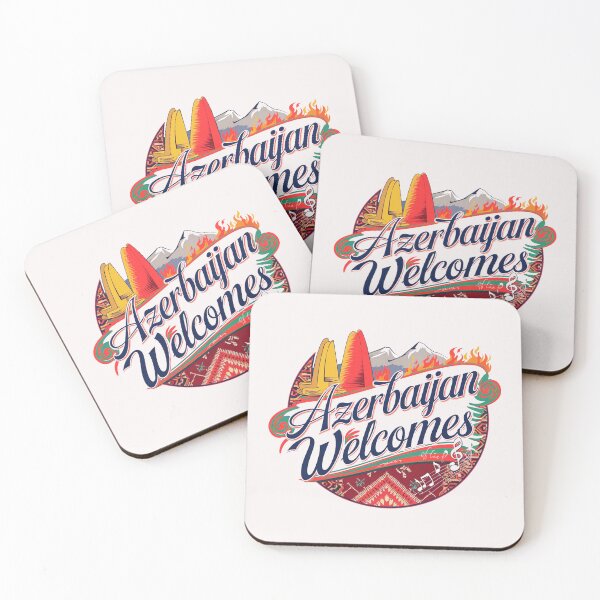Item preview, Azerbaijan Welcomes Flag Map Culture designed and sold by AnimalsDH305.