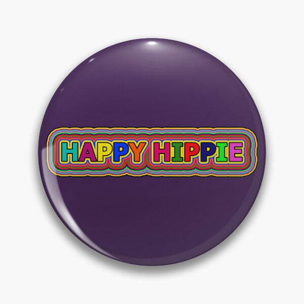 Item preview, Happy Hippie Colorful Words Trippy Retro Hippie Lines 1 of 4 designed and sold by Beachy.