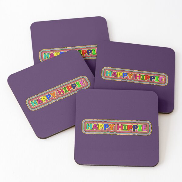 Item preview, Happy Hippie Colorful Words Trippy Retro Hippie Lines 1 of 4 designed and sold by Beachy.