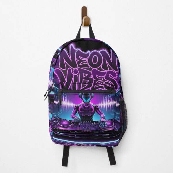 Item preview, Cyberpunk Neon DJ Mixing Art designed and sold by ZetaDream.