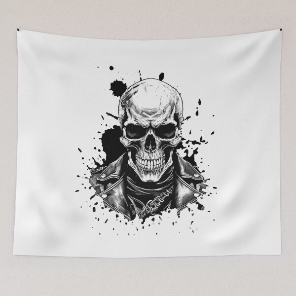 Item preview, Biker Skull designed and sold by TeeLabDesign.